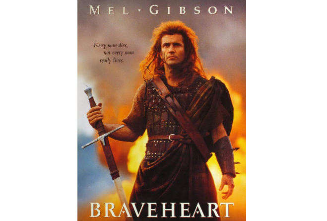 冷兵器的十大战争电影 勇敢的心第一，斯巴达300勇士仅第三