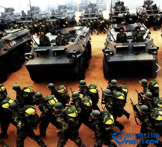 现在随着国力的提升，军队里的人数也在不断的上升，但是在军力排行里面仅仅依靠军队人数来排名是远远不够的。下面排行榜123网的小编就来和您盘点现代陆军排行。