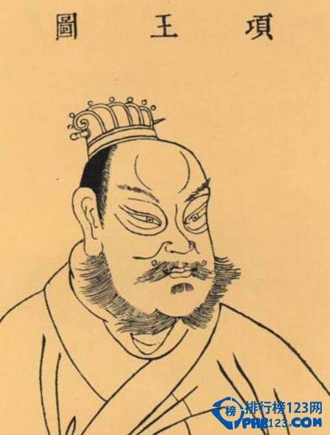 千古十大名将排行，项羽只排第九!