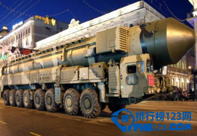 洲际弹道导弹(ICBM)被认为是一种主要的核威慑力量，目前只有少数国家拥有发射这种远距离武器的技术。近年来很多军事强国都开始发展自己的尖端武器，尤其注重在远程导弹上下大手笔。下面就跟着排行榜123网的小编一起来盘点世界排行前十的洲际导弹。