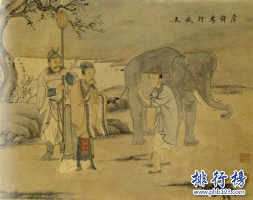 五帝之一：舜（以孝闻名,儒家之典范）