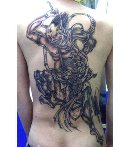 夜叉纹身图片