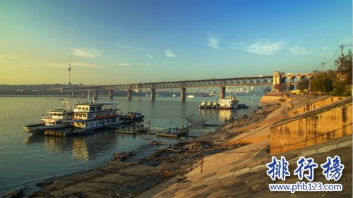 中国最长的河流,长江自西而东横贯中国中部（全长6300千米）